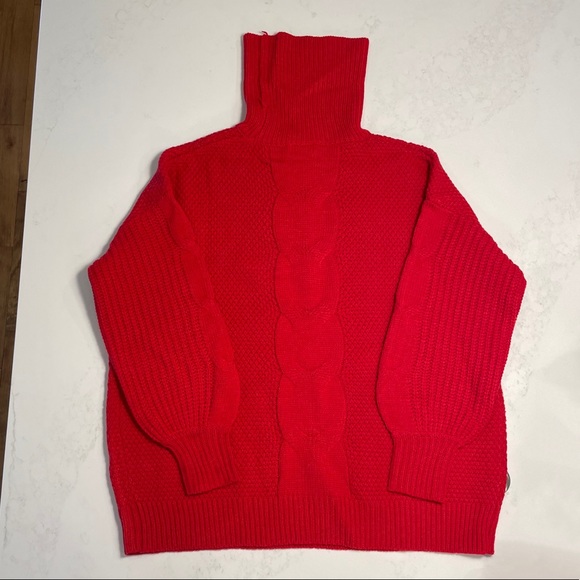 NWT Red turtleneck sweater size small - Picture 4 of 6